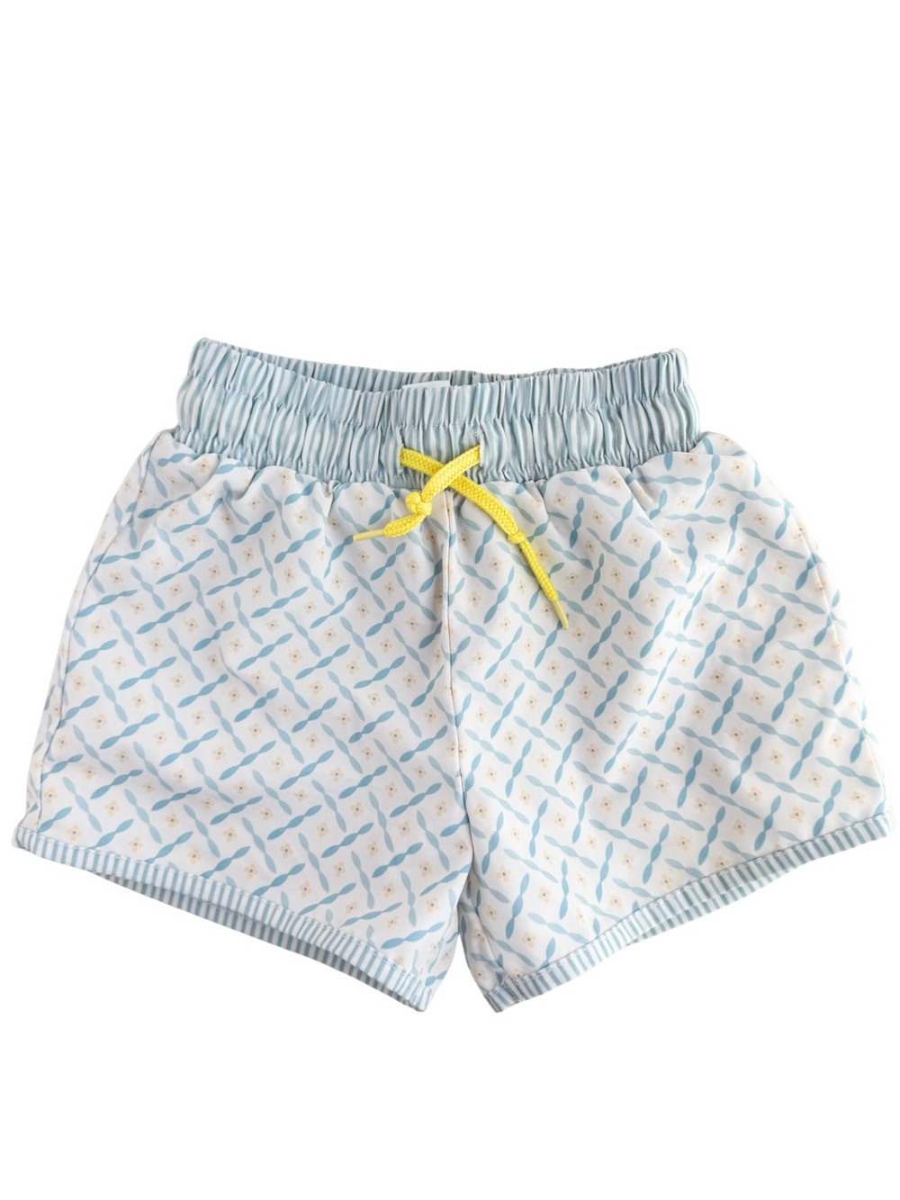Edgehill Collection x Sun House Children’s Lattice Pattern Swim Trunks Boys 2T